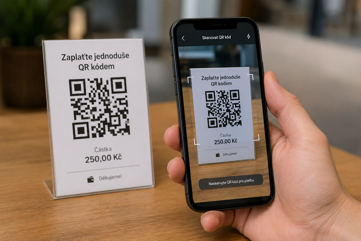 Placení QR kódem
